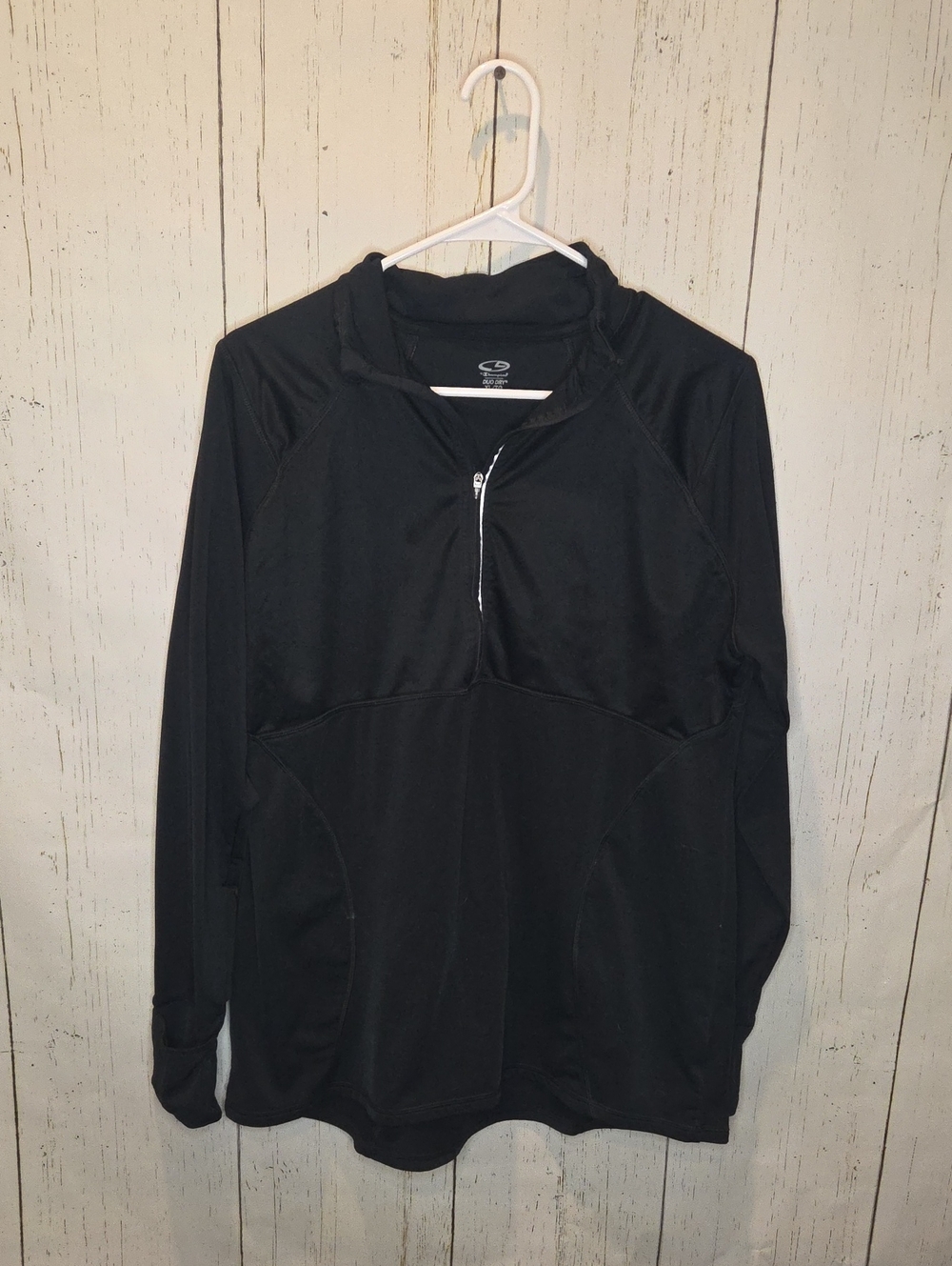 C9 By Champion Black 3/4 Zip Duo Dry Pullover